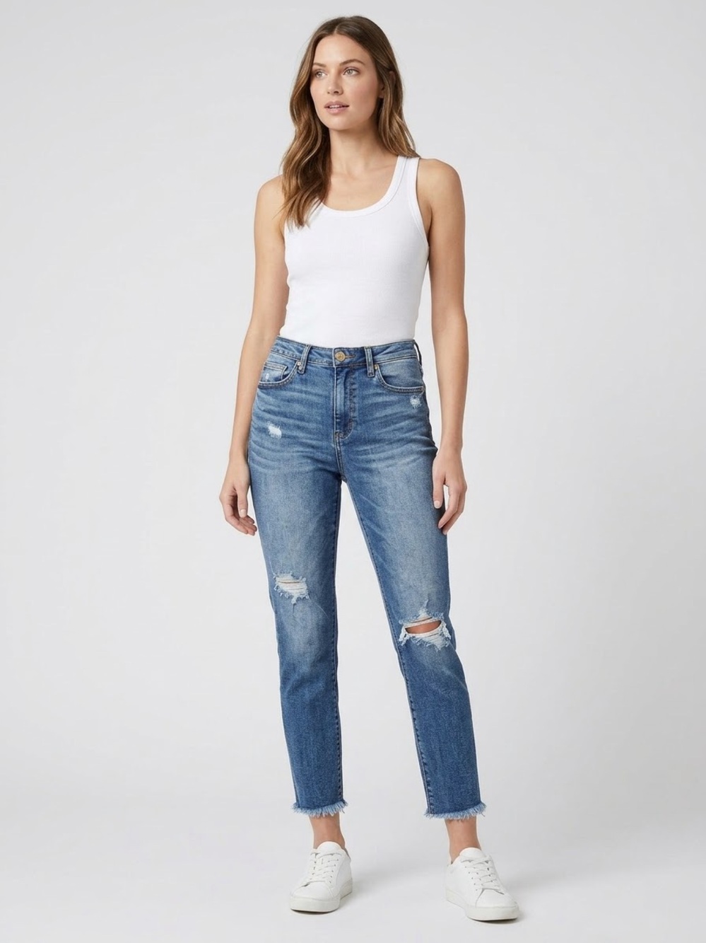 KUT from the Kloth Rachael Fab Ab Mom Jean Distressed Size 2